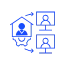 hybrid and remote work icon